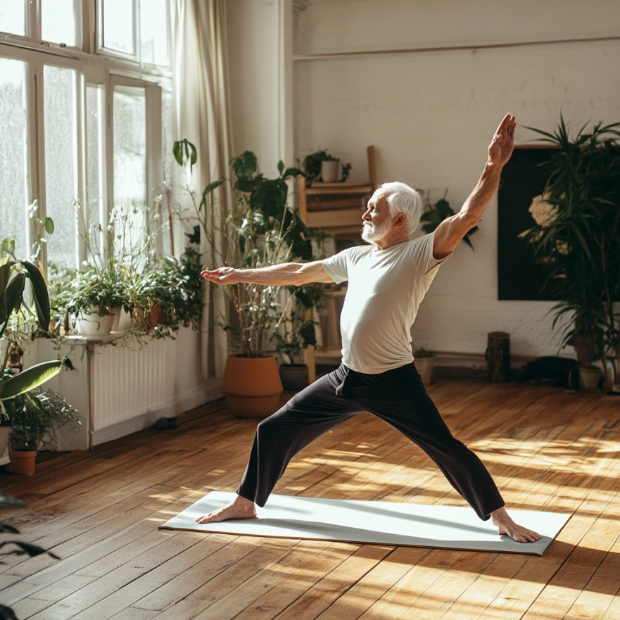 Спокійна практика йоги для літніх людей